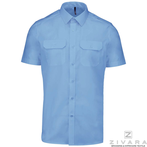 Camasa pilot cu maneca scurta KAZ503, Men's Shirts, Size: S, Color: White, Size: m, Color: White, Size: IT, Color: White, Size: 