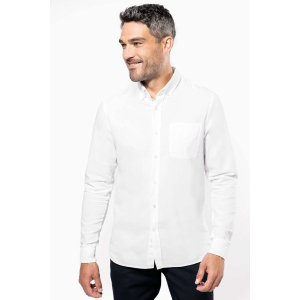 Camasa oxford pentru barbati KAZ516, Men's Shirts, Size: S, Color: White, Size: m, Color: White, Size: IT, Color: White, Size: X