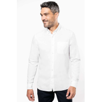 Camasa oxford pentru barbati KAZ516, Men's Shirts, Size: S, Color: White, Size: m, Color: White, Size: IT, Color: White, Size: X