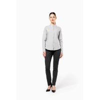 Camasa cu guler mandarin pentru dama KAZ514, Women's Shirts, Size: XS, Color: White, Size: S, Color: White, Size: m, Color: Whit