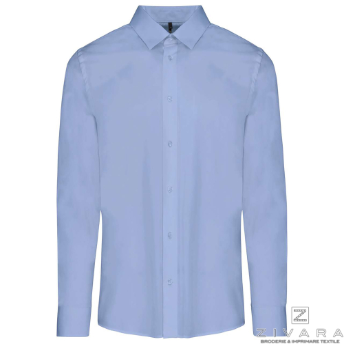 Camasa poplin pentru barbati KAZ513, Men's Shirts, Size: XS, Color: White, Size: S, Color: White, Size: m, Color: White, Size: I