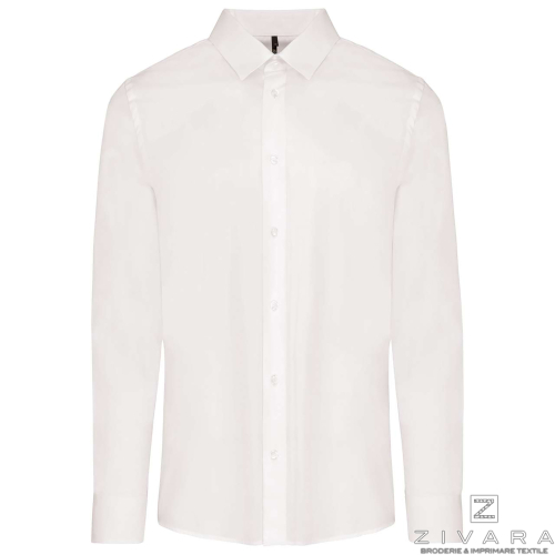 Camasa poplin pentru barbati KAZ513, Men's Shirts, Size: XS, Color: White, Size: S, Color: White, Size: m, Color: White, Size: I