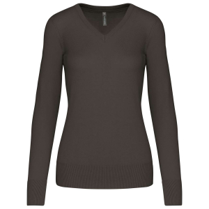 Bluza tricotata V-neck pentru dama KAZ966, Women's Sweatshirts, Size: XS, Color: Charcoal, Size: S, Color: Charcoal, Size: m, Co 2