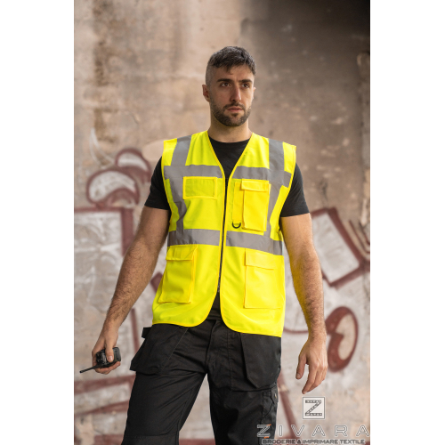 Vesta reflectorizanta Executive KXCMFZ, Veste reflectorizante, Size: S, Color: galben, Size: m, Color: galben, Size: IT, Color: 