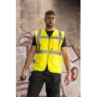 Vesta reflectorizanta Executive KXCMFZ, Veste reflectorizante, Size: S, Color: galben, Size: m, Color: galben, Size: IT, Color: 