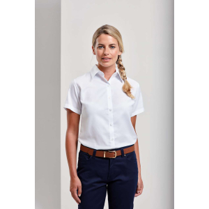 Camasa oxford cu maneca scurta PRZ336, Women's Shirts, Size: XS, Color: White, Size: S, Color: White, Size: m, Color: White, Siz