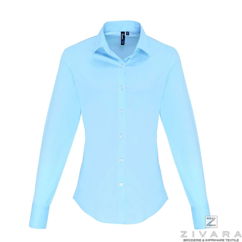 Camasa stretch din poplin pentru dama PRZ344, Camasi pentru dama