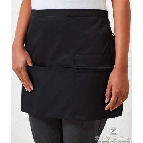 Sort scurt cu buzunare inchide cu fermoar PRZ105, Uniforme bucatari/ospatari, Size: unica, Color: Black