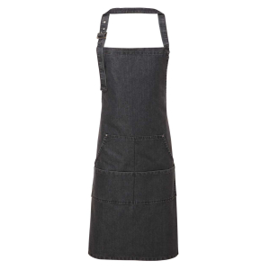 Sort cu pieptar din denim PRZ126, Uniforme bucatari/ospatari