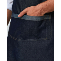 Sort cu pieptar denim constrastant PRZ127, Uniforme bucatari/ospatari