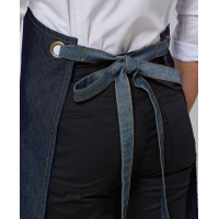 Sort cu pieptar denim constrastant PRZ127, Uniforme bucatari/ospatari