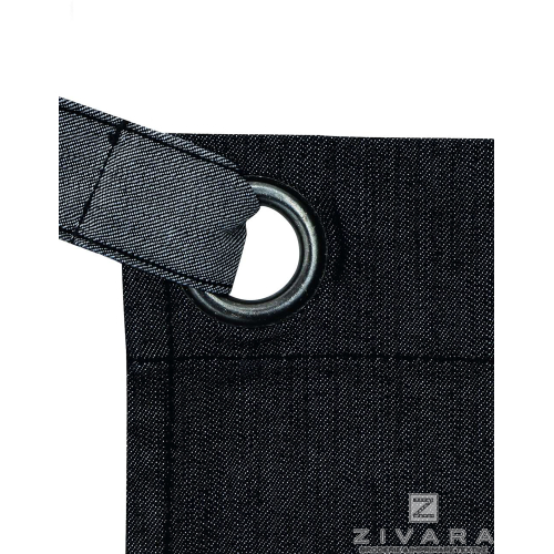 Sort din denim contrastant PRZ128, Uniforme bucatari/ospatari, Size: unica, Color: Black denim, Size: unica, Color: Indigo denim