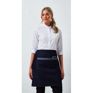 Sort din denim contrastant PRZ128, Uniforme bucatari/ospatari