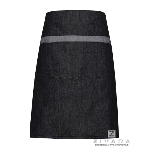 Sort din denim contrastant PRZ128, Uniforme bucatari/ospatari