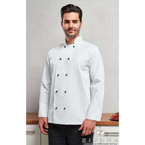 Camasa de bucatar Profesionala PRZ661, Uniforme bucatari/ospatari, Size: XS, Color: White, Size: S, Color: White, Size: m, Color