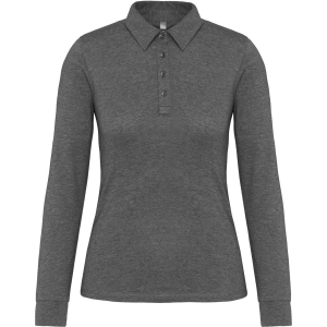 Bluza polo cu nasturi metalici KAZ265 pentru dama, Women's Sweatshirts, Size: S, Color: gri, Size: m, Color: gri, Size: IT, Colo 2