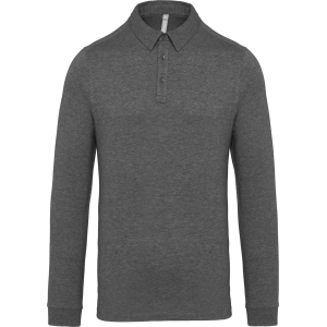 Bluza polo cu nasturi metalici KA264, Men's Sweatshirts, Size: S, Color: gri, Size: m, Color: gri, Size: IT, Color: gri, Size: X 2