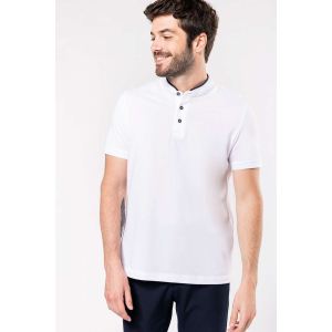 Tricou polo cu guler mandarin KAZ223, Tricouri polo pentru barbati