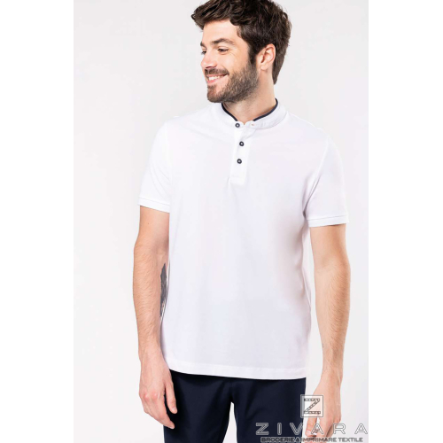 Tricou polo cu guler mandarin KAZ223, Tricouri polo pentru barbati