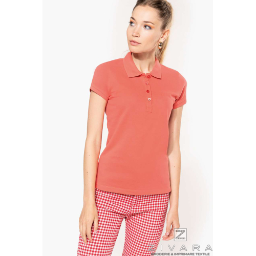 Polo shirt KAZ255 for women, Women's Polo Shirts, Size: XS, Color: White, Size: S, Color: White, Size: m, Color: White, Size: IT
