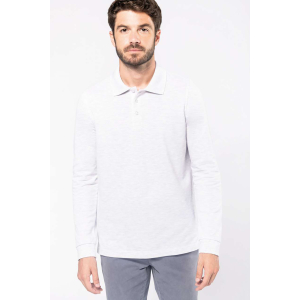 Tricou polo cu maneca lunga KAZ243, Men's Sweatshirts, Size: S, Color: White, Size: m, Color: White, Size: IT, Color: White, Siz