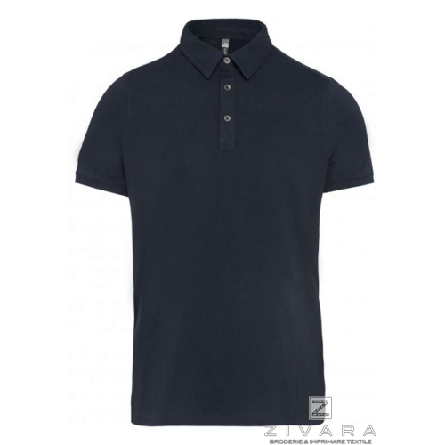 Tricou polo cu nasturi metalici KAZ262, Tricouri polo pentru barbati
