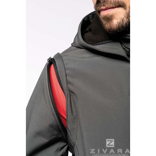 Geaca softshell cu maneci detasabile KAZ422, Geci si veste pentru barbati