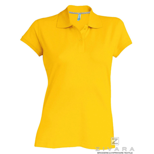 Tricou polo clasic pentru dama KAZ242, Women's Polo Shirts, Size: S, Color: bleu, Size: m, Color: bleu, Size: IT, Color: bleu, S