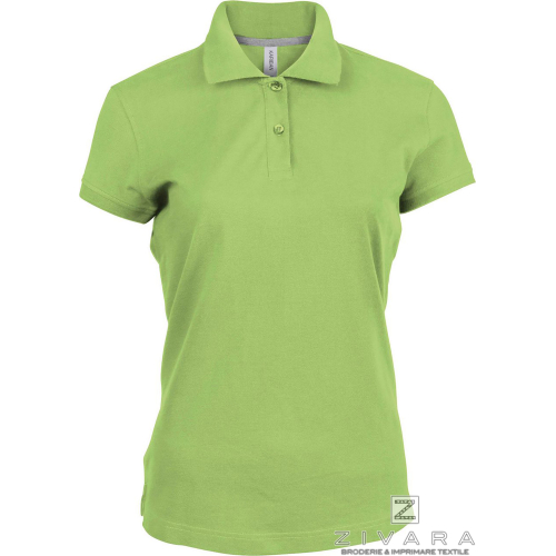 Tricou polo clasic pentru dama KAZ242, Women's Polo Shirts, Size: S, Color: bleu, Size: m, Color: bleu, Size: IT, Color: bleu, S