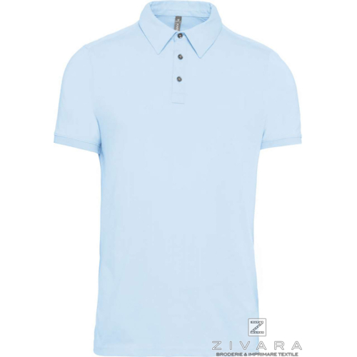 Tricou polo cu nasturi metalici KAZ262, Men's Polo Shirts, Size: S, Color: White, Size: m, Color: White, Size: IT, Color: White,