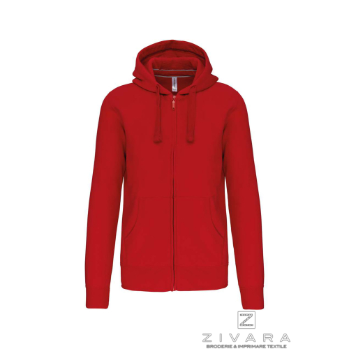 Hanorac cu fermoar clasic KAZ454, Men's Hoodies, Size: S, Color: White, Size: m, Color: White, Size: IT, Color: White, Size: XL,