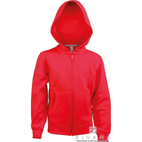 KAZ455 zip up hoodie for kids, Kids Hoodies, Size: 6/8, Color: White, Size: 8/10, Color: White, Size: 10/12, Color: White, Size: