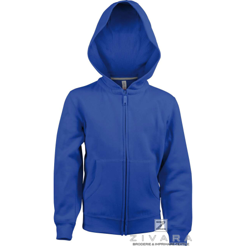 KAZ455 zip up hoodie for kids, Kids Hoodies, Size: 6/8, Color: White, Size: 8/10, Color: White, Size: 10/12, Color: White, Size:
