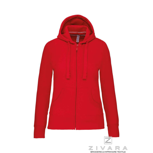 Hanorac clasic cu fermoar KAZ464 pentru dama, Hanorace pentru dama