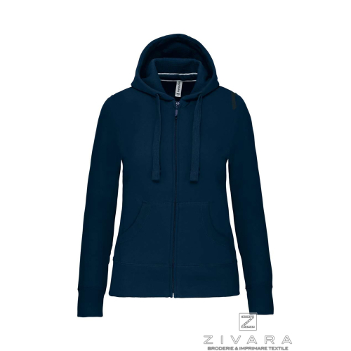Hanorac clasic cu fermoar KAZ464 pentru dama, Hanorace pentru dama