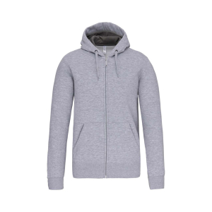 Hanorac cu fermoar KAZ444 unisex, Men's Hoodies, Size: XS, Color: ash grey, Size: S, Color: ash grey, Size: m, Color: ash grey,  2