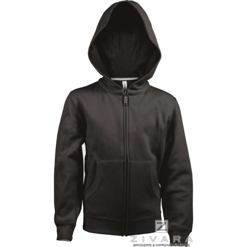 KAZ455 zip up hoodie for kids, Kids Hoodies, Size: 6/8, Color: White, Size: 8/10, Color: White, Size: 10/12, Color: White, Size: