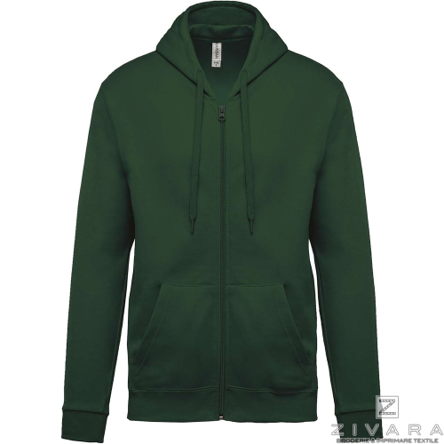 Hanorac basic cu fermoar KAZ479, Men's Hoodies, Size: XS, Color: galben, Size: S, Color: galben, Size: m, Color: galben, Size: I