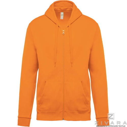 Hanorac basic cu fermoar KAZ479, Men's Hoodies, Size: XS, Color: galben, Size: S, Color: galben, Size: m, Color: galben, Size: I