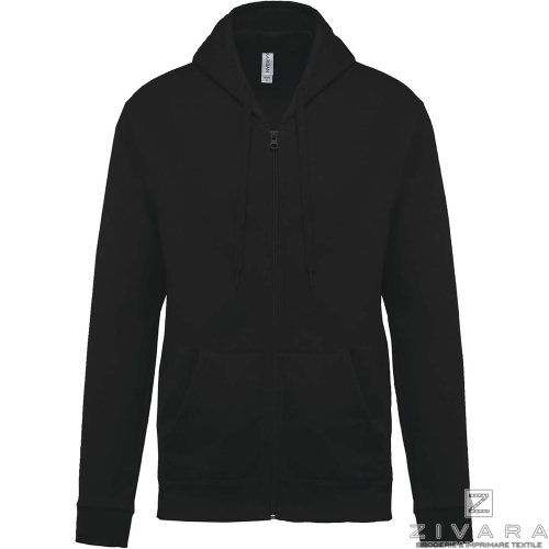 Hanorac basic cu fermoar KAZ479, Men's Hoodies, Size: XS, Color: galben, Size: S, Color: galben, Size: m, Color: galben, Size: I