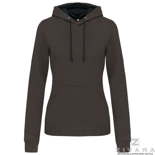 Hanorac bicolor pentru dama, Women's Hoodies, Size: XS, Color: bleu, Size: S, Color: bleu, Size: m, Color: bleu, Size: IT, Color