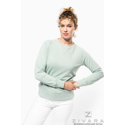 Bluza bumbac organic pentru dama KAZ481, Women's Sweatshirts, Size: XS, Color: Yellow Cornsilk, Size: S, Color: Yellow Cornsilk,