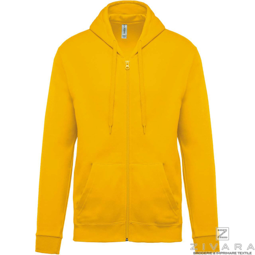 Hanorac basic cu fermoar KAZ479, Hanorace pentru barbati