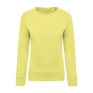 Bluza bumbac organic pentru dama KAZ481, Women's Sweatshirts, Size: XS, Color: Yellow Cornsilk, Size: S, Color: Yellow Cornsilk, 2