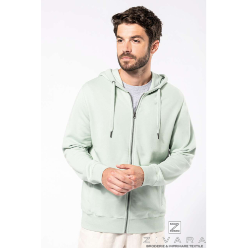 Hanorac french terry cu fermoar KAZ4008, Men's Hoodies, Size: XS, Color: gri, Size: S, Color: gri, Size: m, Color: gri, Size: IT