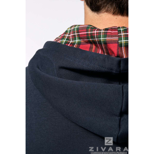 Hanorac unisex Patterned KAZ4013, Men's Hoodies, Size: XS, Color: Navy, Size: S, Color: Navy, Size: m, Color: Navy, Size: IT, Co