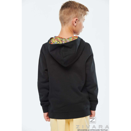 Hanorac pentru copii Patterned KAZ4014, Kids Hoodies, Size: 6/8, Color: Black, Size: 8/10, Color: Black, Size: 10/12, Color: Bla