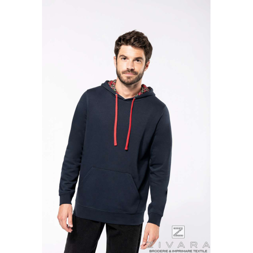 Hanorac unisex Patterned KAZ4013, Men's Hoodies, Size: XS, Color: Navy, Size: S, Color: Navy, Size: m, Color: Navy, Size: IT, Co