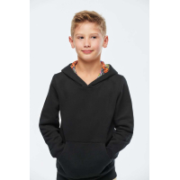 Hanorac pentru copii Patterned KAZ4014, Kids Hoodies, Size: 6/8, Color: Black, Size: 8/10, Color: Black, Size: 10/12, Color: Bla