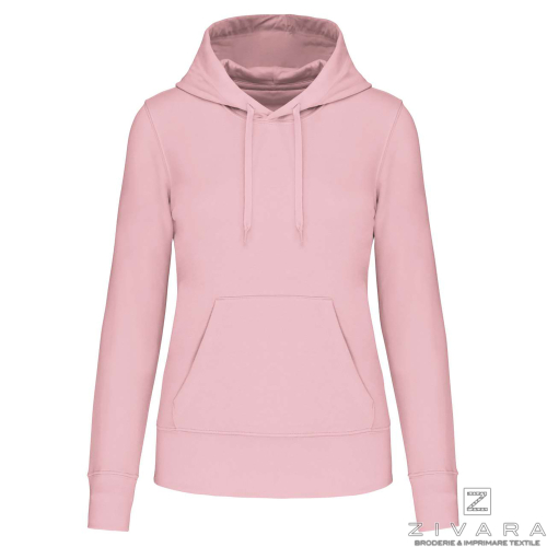 Organic cotton sweatshirt for women KAZ4028, Women's Hoodies, Size: XS, Color: White, Size: S, Color: White, Size: m, Color: Whi